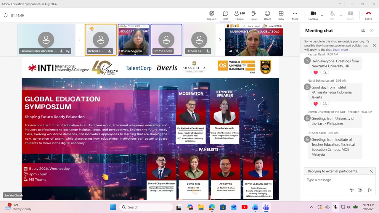 Docentica Nejira Mulahmetović učestvovala na simpozijumu Global Education 2026 Docentica Nejira Mulahmetović učestvovala na simpozijumu Global Education 2026