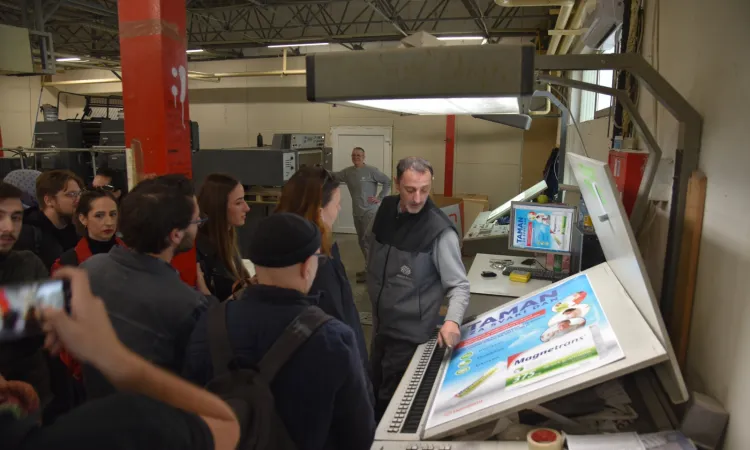 VACD Students Visit Printing Company Dobra Knjiga