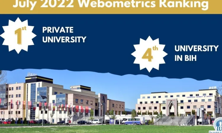 July 2023 Webometrics Ranking: IUS Maintains its Top Position as Best Private University in BiH