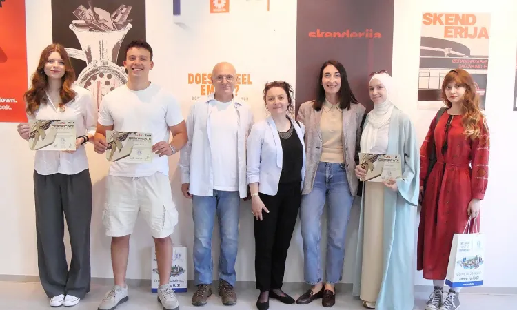 IUS’ta “Skenderija Genç Gözlerle” Poster Sergisi Açıldı