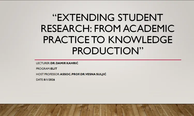 İngiliz Dili ve Edebiyatı Çalışmalarında Araştırmada Nitelik ve Yetkinliği Artırmak: Akademik Bilginin Aktif Üreticileri Olarak Öğrenciler