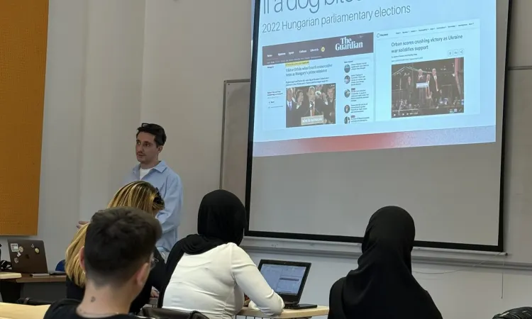 MAC Welcomes Kerim Sefer for Guest Lecture on Social Media and the Battle for Attention