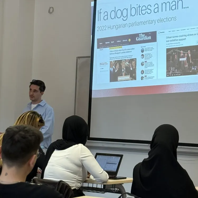 MAC Welcomes Kerim Sefer for Guest Lecture on Social Media and the Battle for Attention